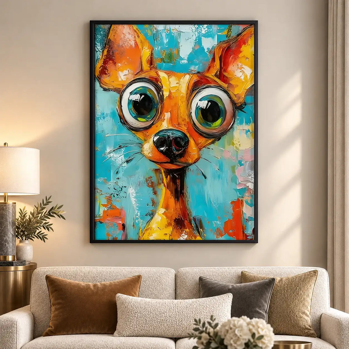 Colorful Chihuahua Pop Portrait Wall Art 5