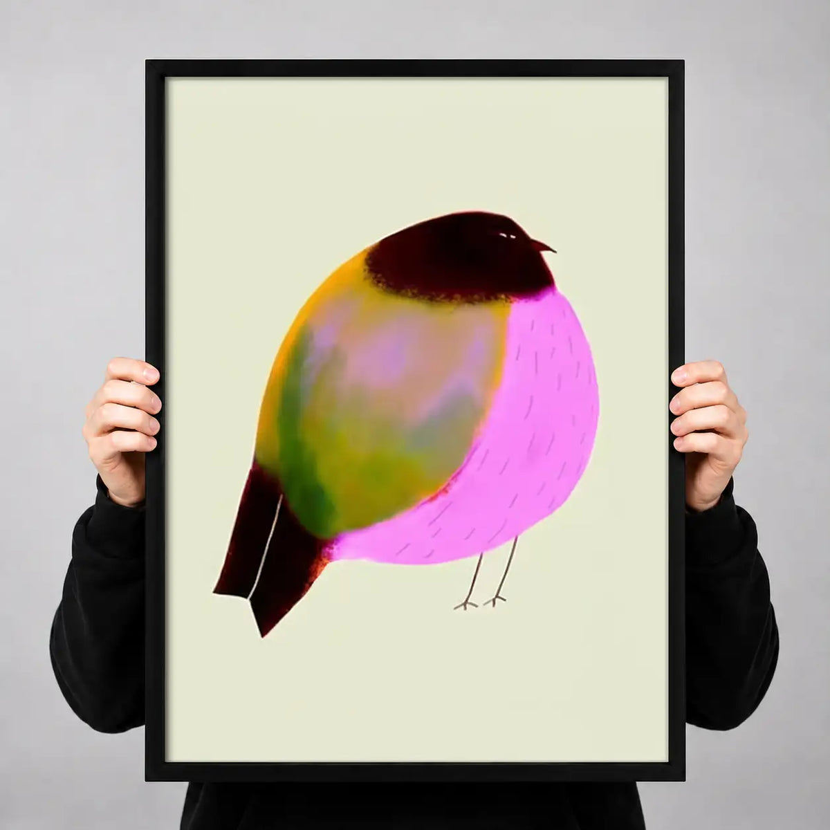 Colorful Minimal Bird Portrait Wall Art 3