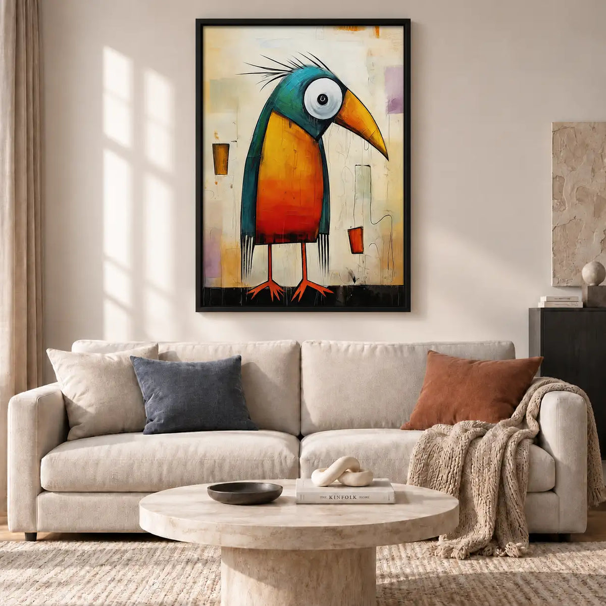 Colorful Toucan Character Wall Art 2