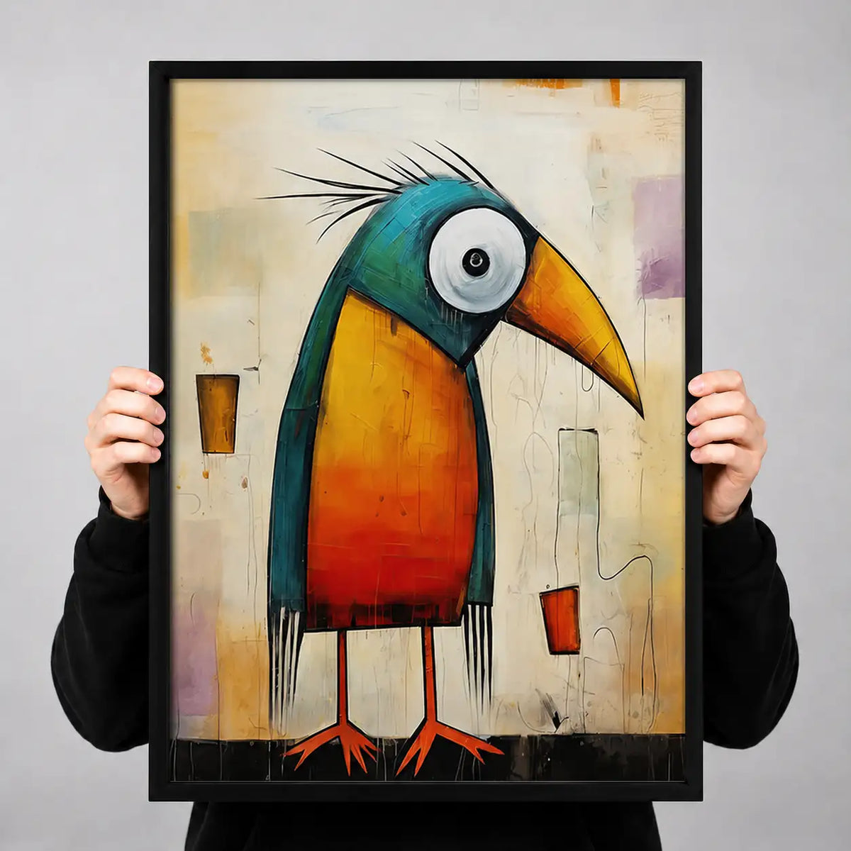 Colorful Toucan Character Wall Art 3