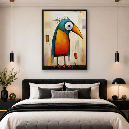 Colorful Toucan Character Wall Art 4