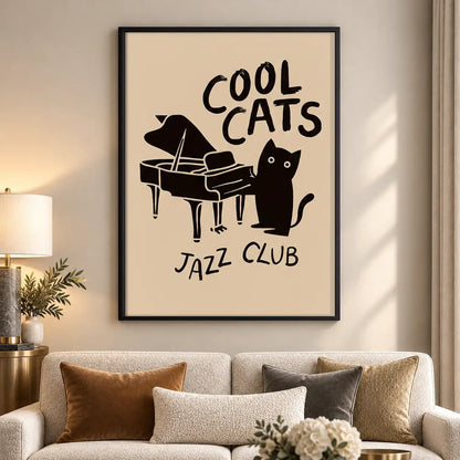 Cool Cats Jazz Club Wall Art 5
