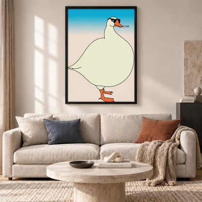 Cool Goose with Cigarette Wall Art 2