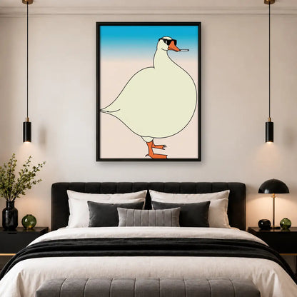 Cool Goose with Cigarette Wall Art 4