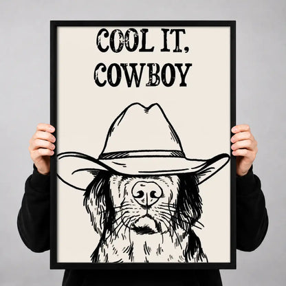 Cool It Cowboy Western Dog Wall Art 3