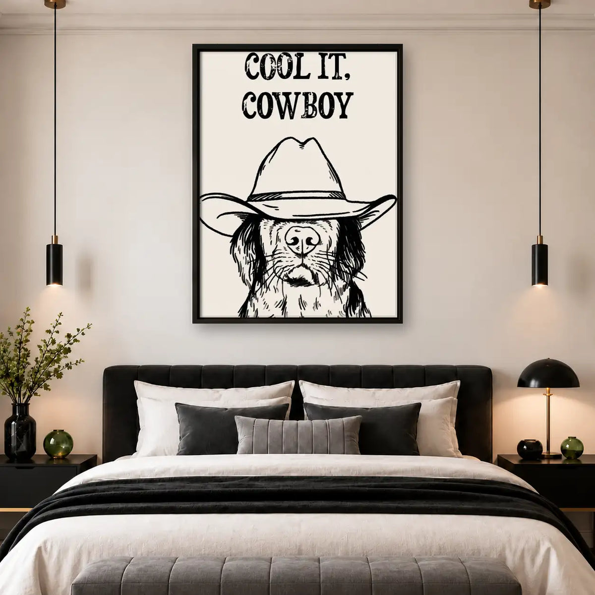 Cool It Cowboy Western Dog Wall Art 4