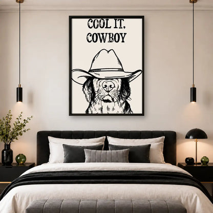Cool It Cowboy Western Dog Wall Art 4