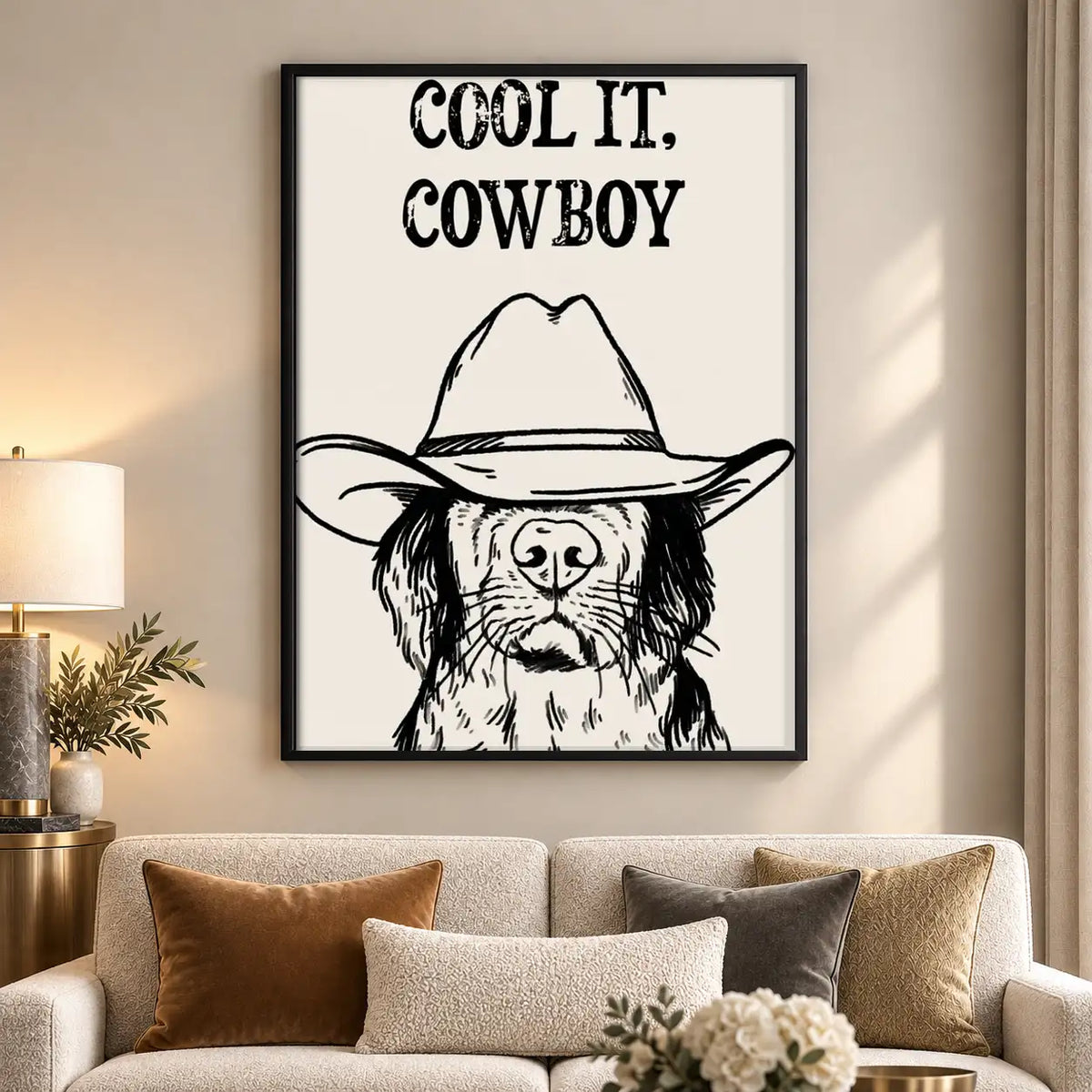 Cool It Cowboy Western Dog Wall Art 5