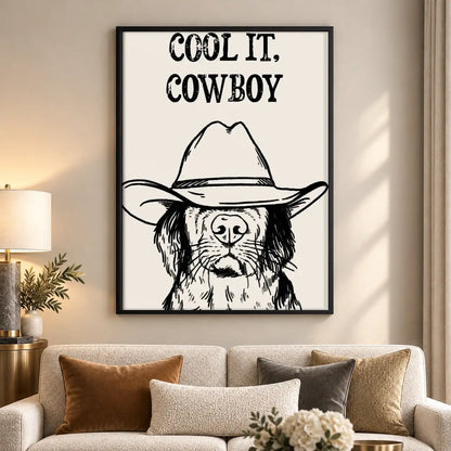 Cool It Cowboy Western Dog Wall Art 5