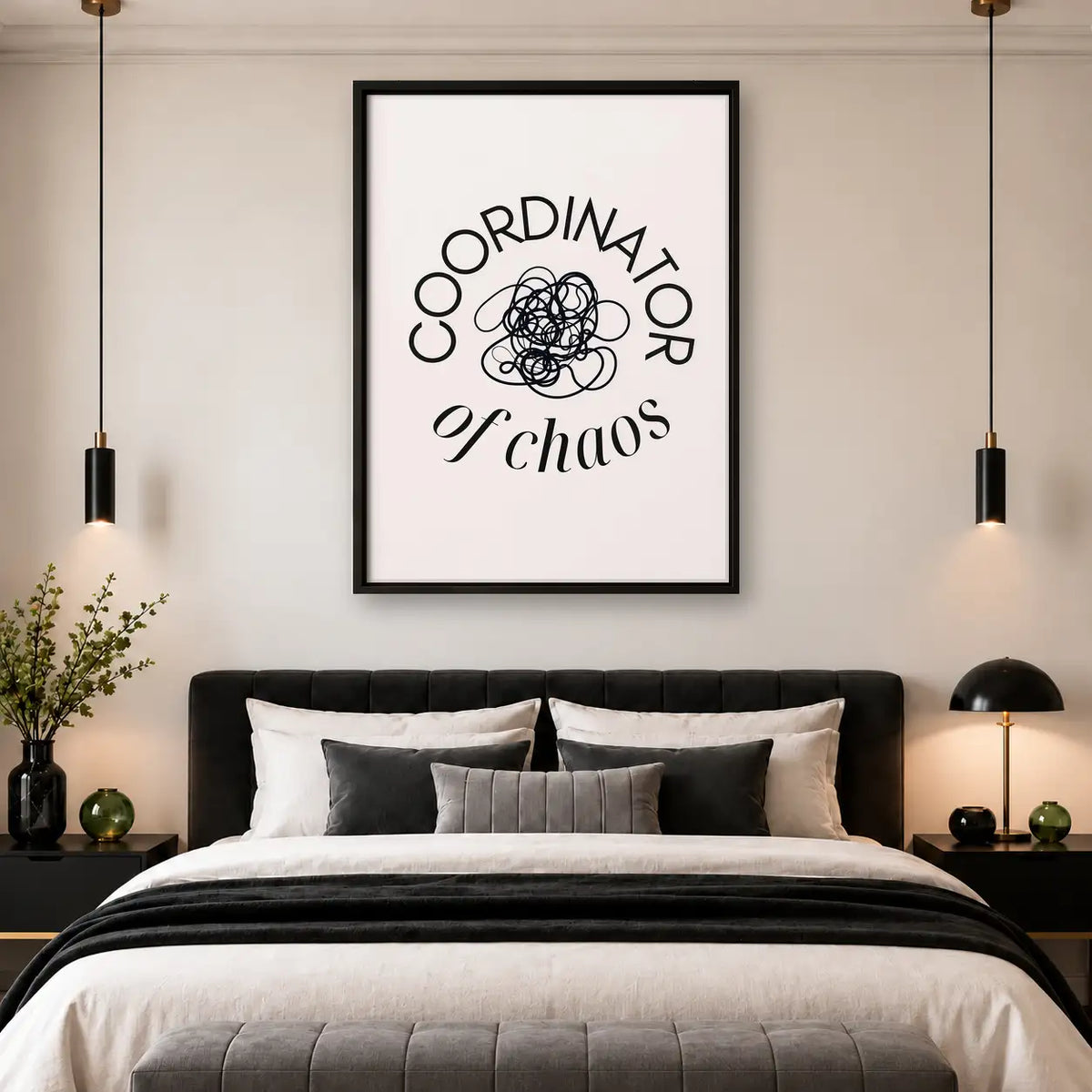Coordinator of Chaos Typography Wall Art 4
