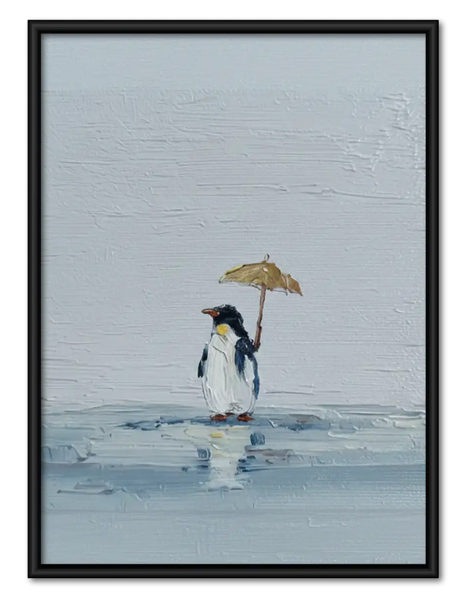 Couple Walking Beneath Umbrella Wall Art 1