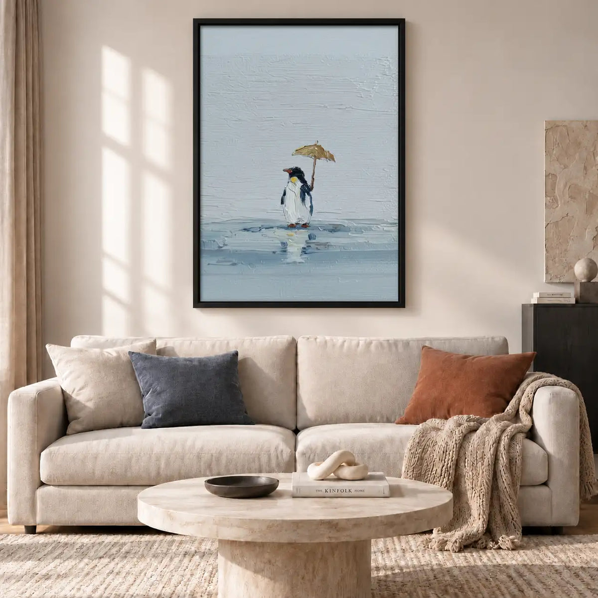 Couple Walking Beneath Umbrella Wall Art 2