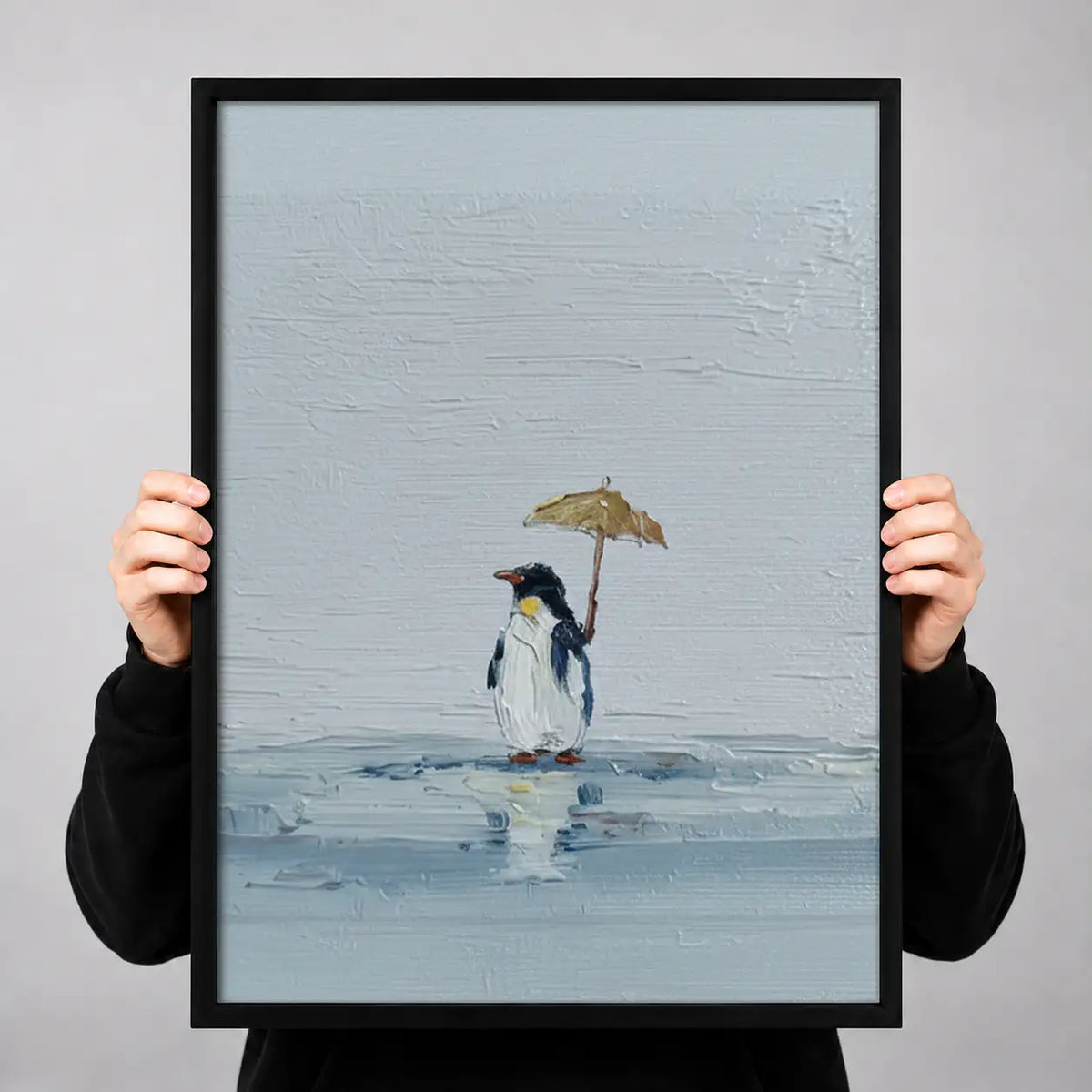 Couple Walking Beneath Umbrella Wall Art 3