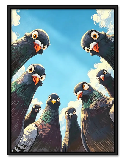 Curious Vulture Gathering Wall Art
