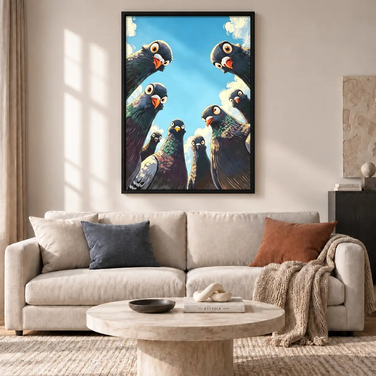 Curious Vulture Gathering Wall Art 2