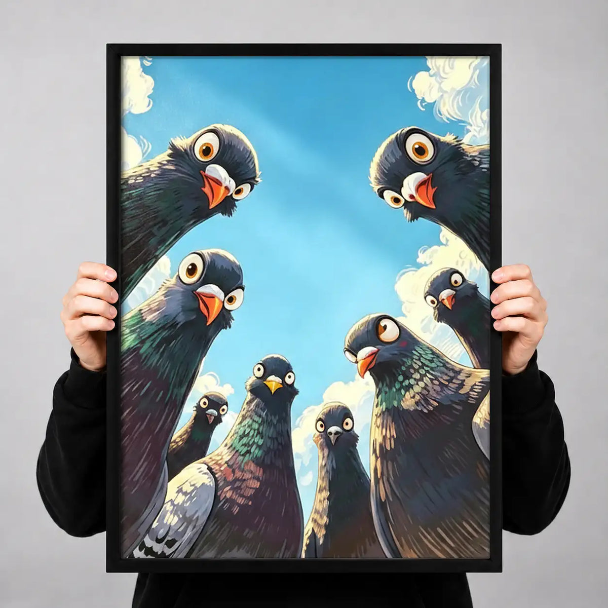 Curious Vulture Gathering Wall Art 3