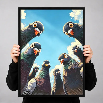 Curious Vulture Gathering Wall Art 3