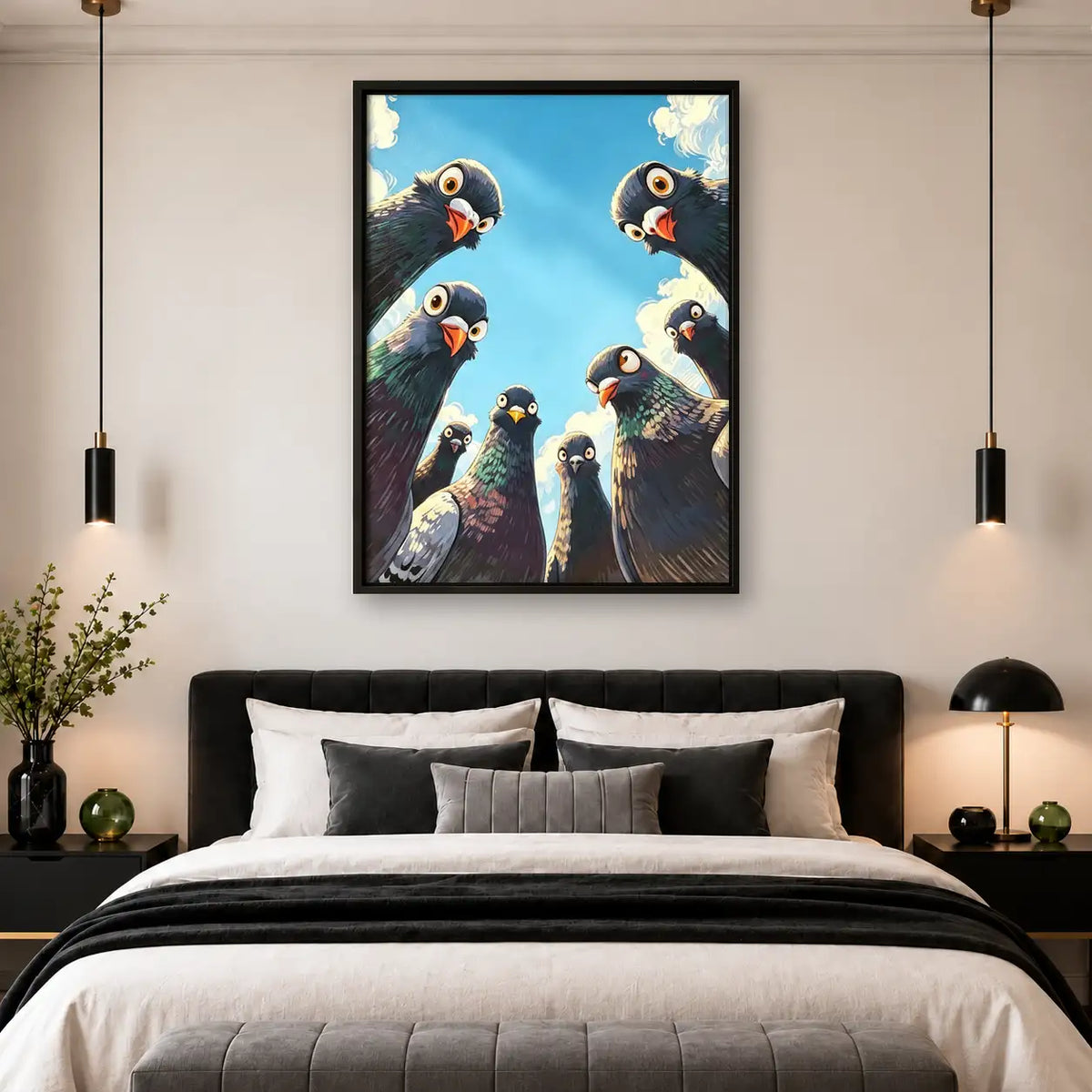 Curious Vulture Gathering Wall Art 4