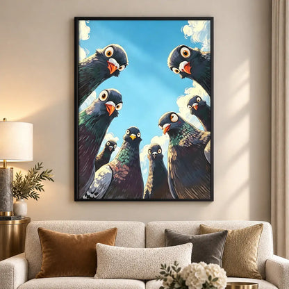 Curious Vulture Gathering Wall Art 5