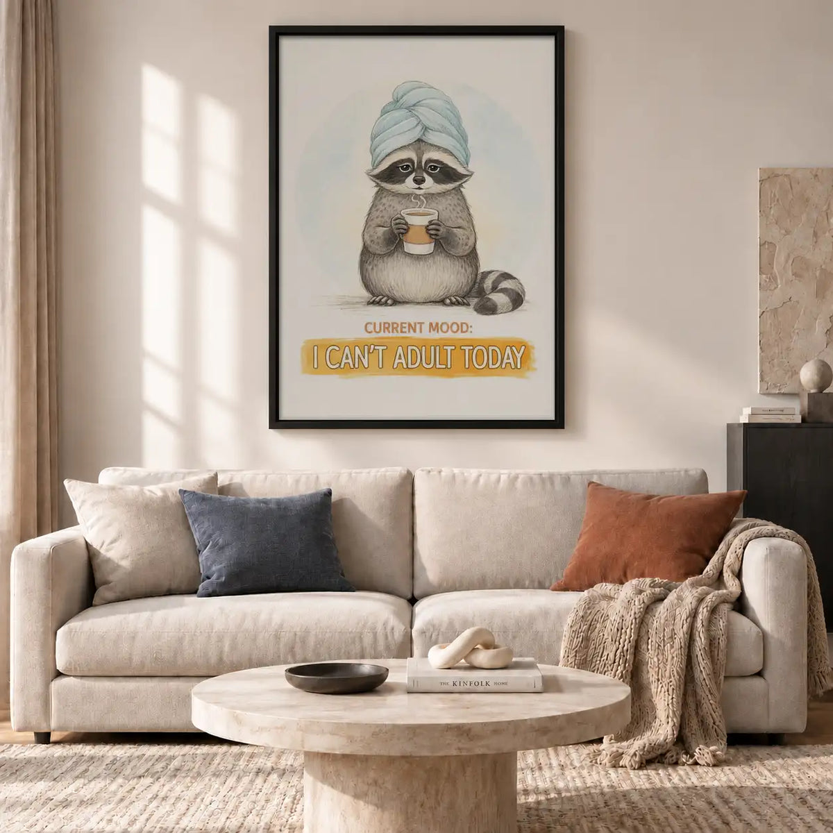 Current Mood Cannot Adult Cat Wall Art 2