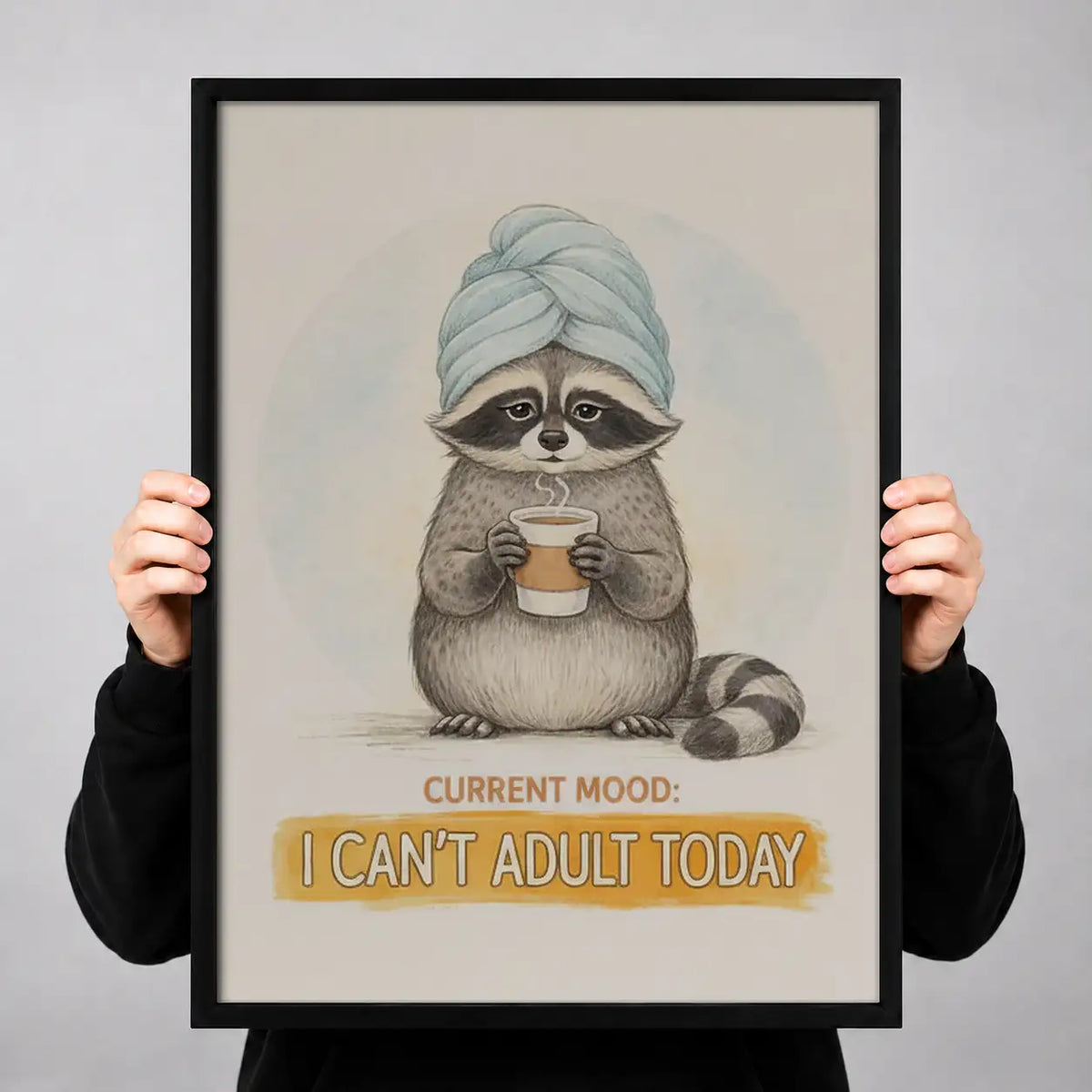 Current Mood Cannot Adult Cat Wall Art 3