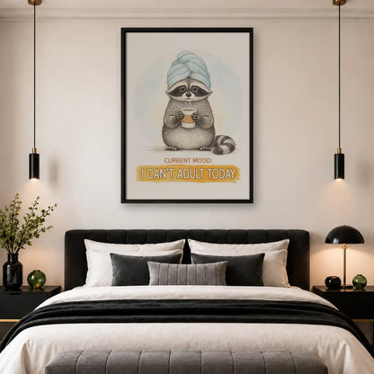Current Mood Cannot Adult Cat Wall Art 4