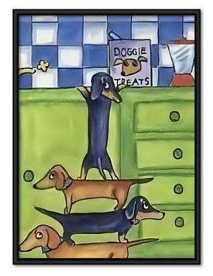 Dachshund Doggie Treat Shop Wall Art