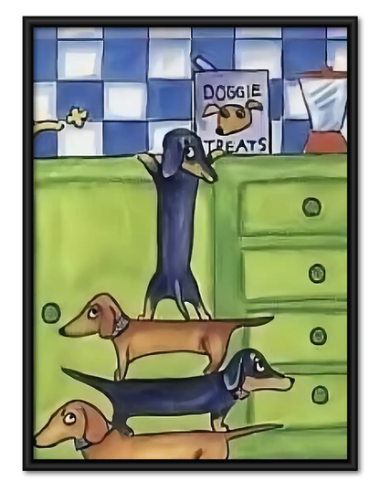 Dachshund Doggie Treat Shop Wall Art 1