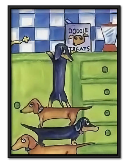 Dachshund Doggie Treat Shop Wall Art
