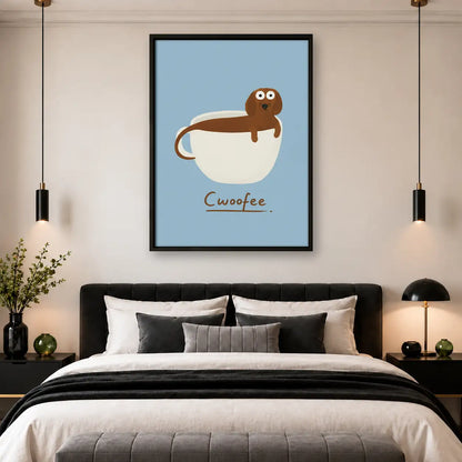 Dachshund in Coffee Cup Wall Art 4