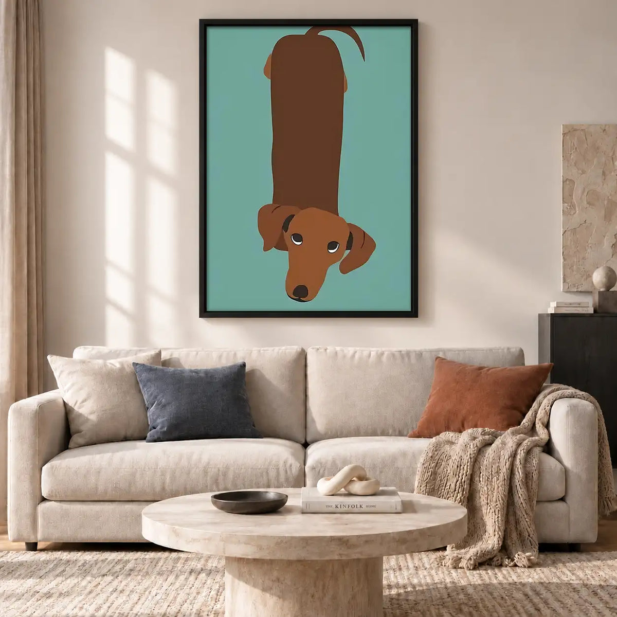 Dachshund Viewed from Above Wall Art 2