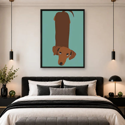 Dachshund Viewed from Above Wall Art 4