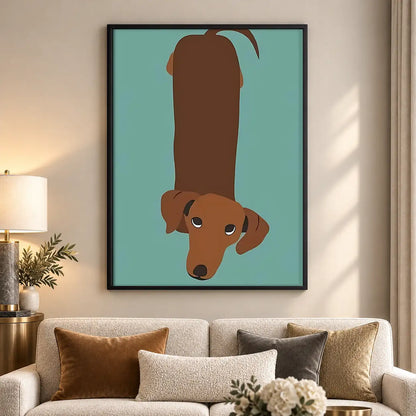 Dachshund Viewed from Above Wall Art 5