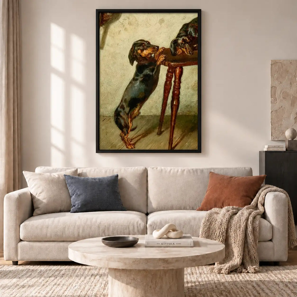 Dachshund Waiting by Table Wall Art 2