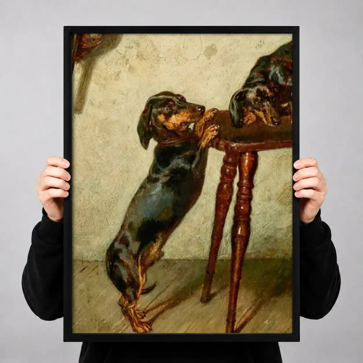 Dachshund Waiting by Table Wall Art 3