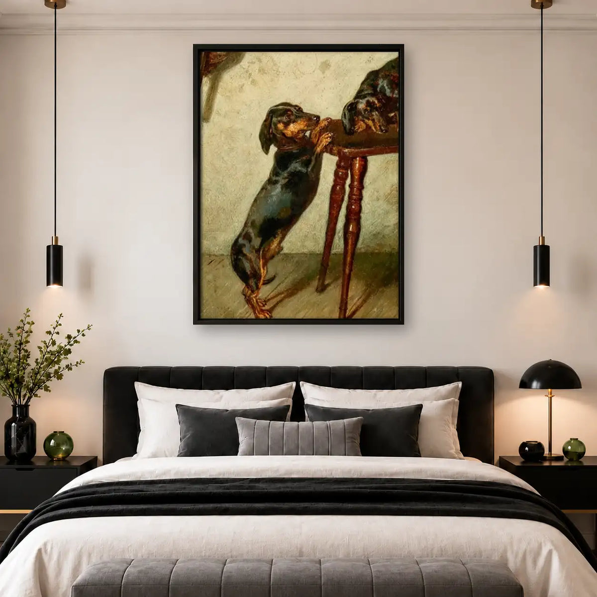 Dachshund Waiting by Table Wall Art 4