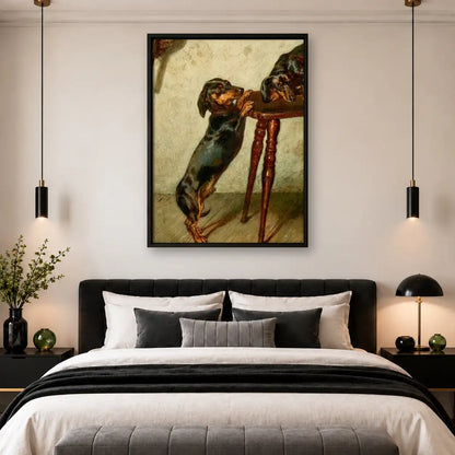Dachshund Waiting by Table Wall Art 4