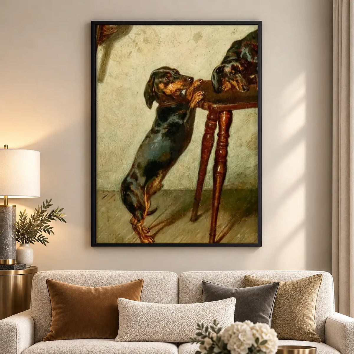 Dachshund Waiting by Table Wall Art 5