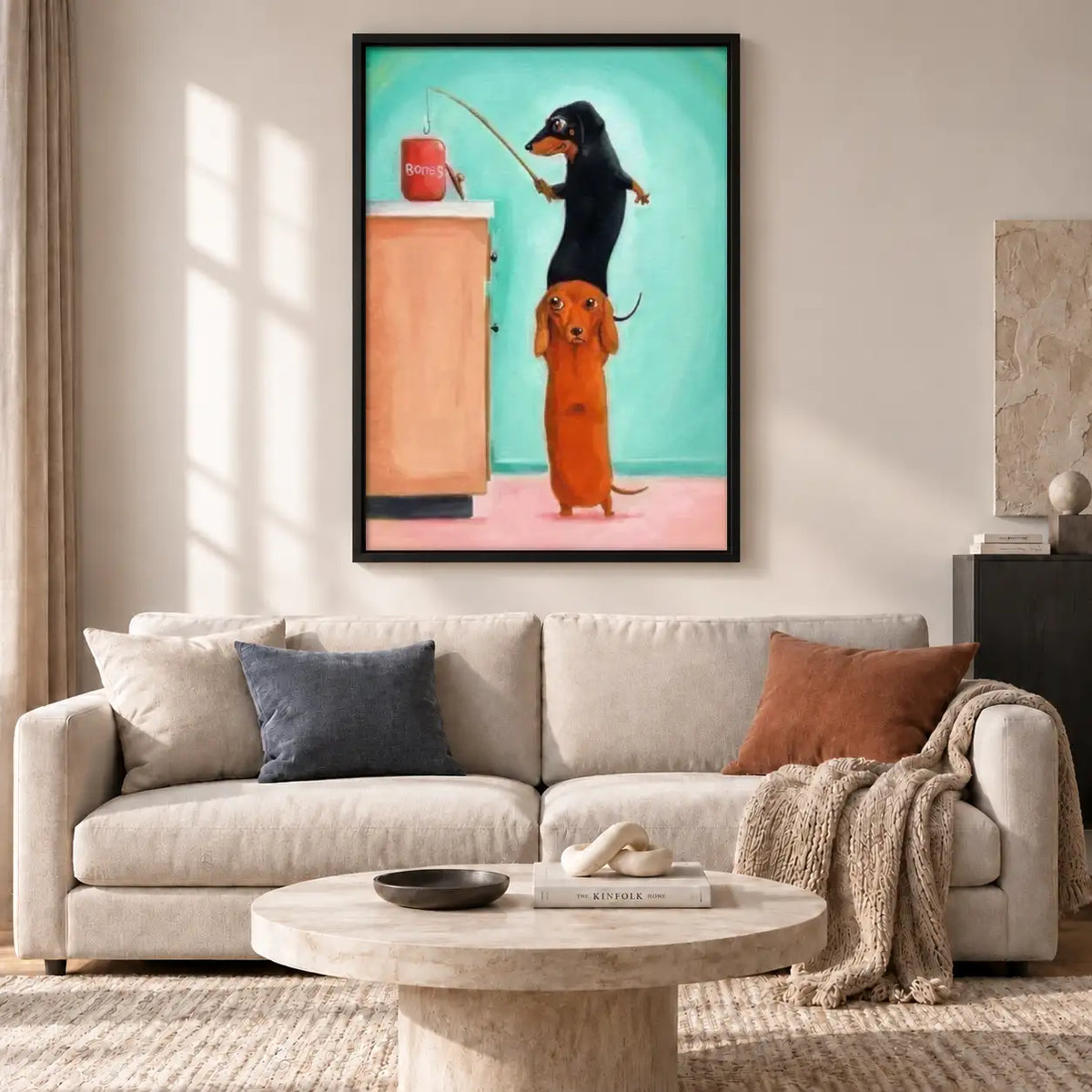 Dachshunds Waiting at the Counter Wall Art 2