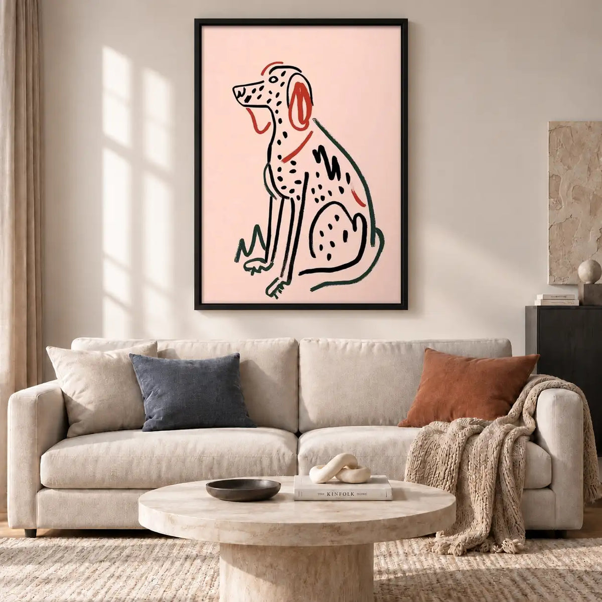 Dalmatian Minimal Line Portrait Wall Art 2