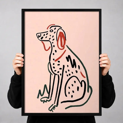 Dalmatian Minimal Line Portrait Wall Art 3