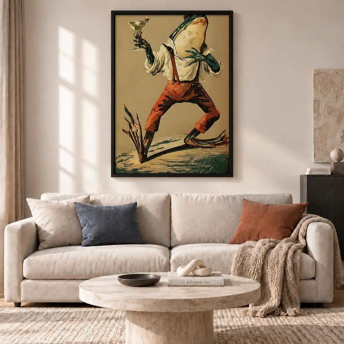 Dancing Frog in Red Trousers Wall Art 2