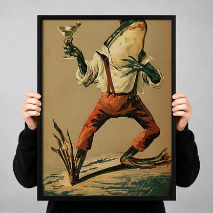 Dancing Frog in Red Trousers Wall Art 3