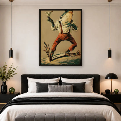 Dancing Frog in Red Trousers Wall Art 4