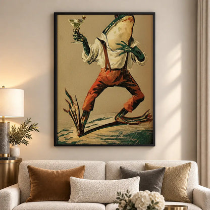 Dancing Frog in Red Trousers Wall Art 5