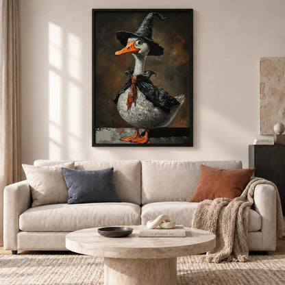 Dapper Goose in Witch Hat Wall Art 2