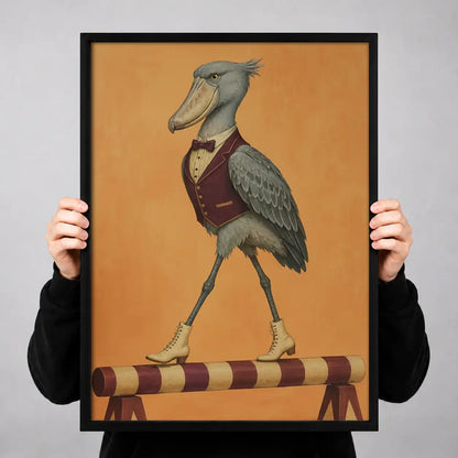 Dapper Pelican in Burgundy Vest Wall Art 3