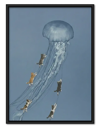 Deep Sea Jellyfish Adventure Wall Art 1
