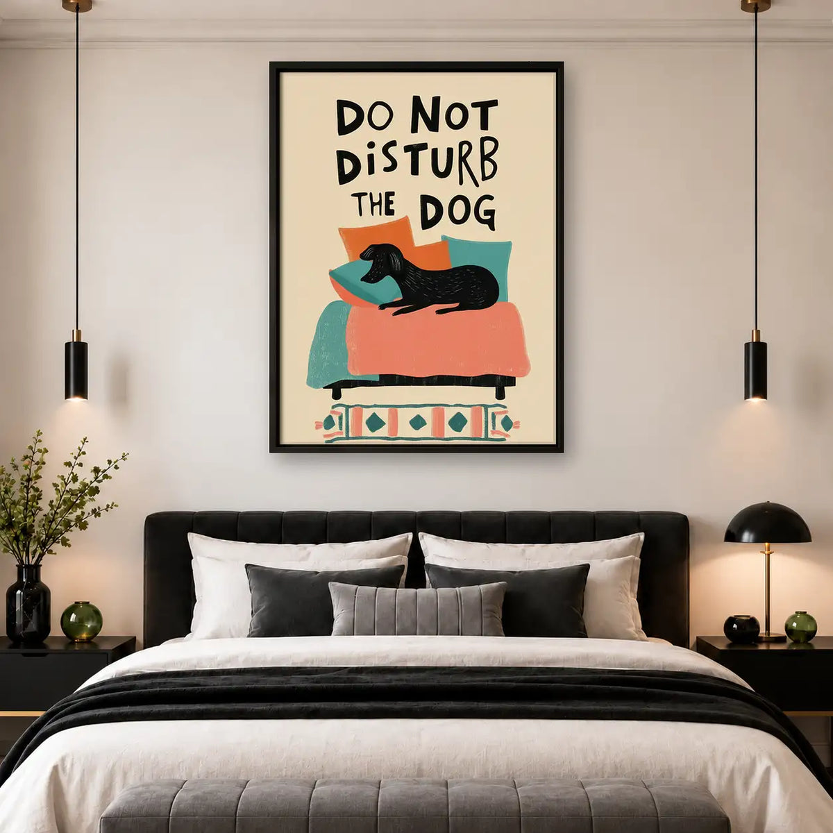 Do Not Disturb the Dog Wall Art 4