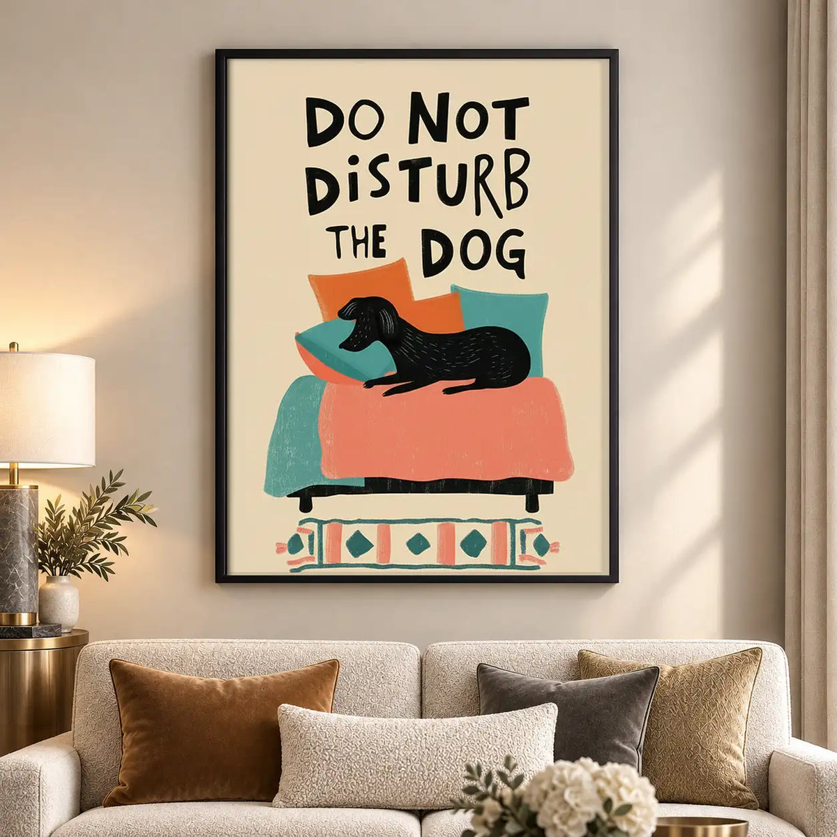 Do Not Disturb the Dog Wall Art 5